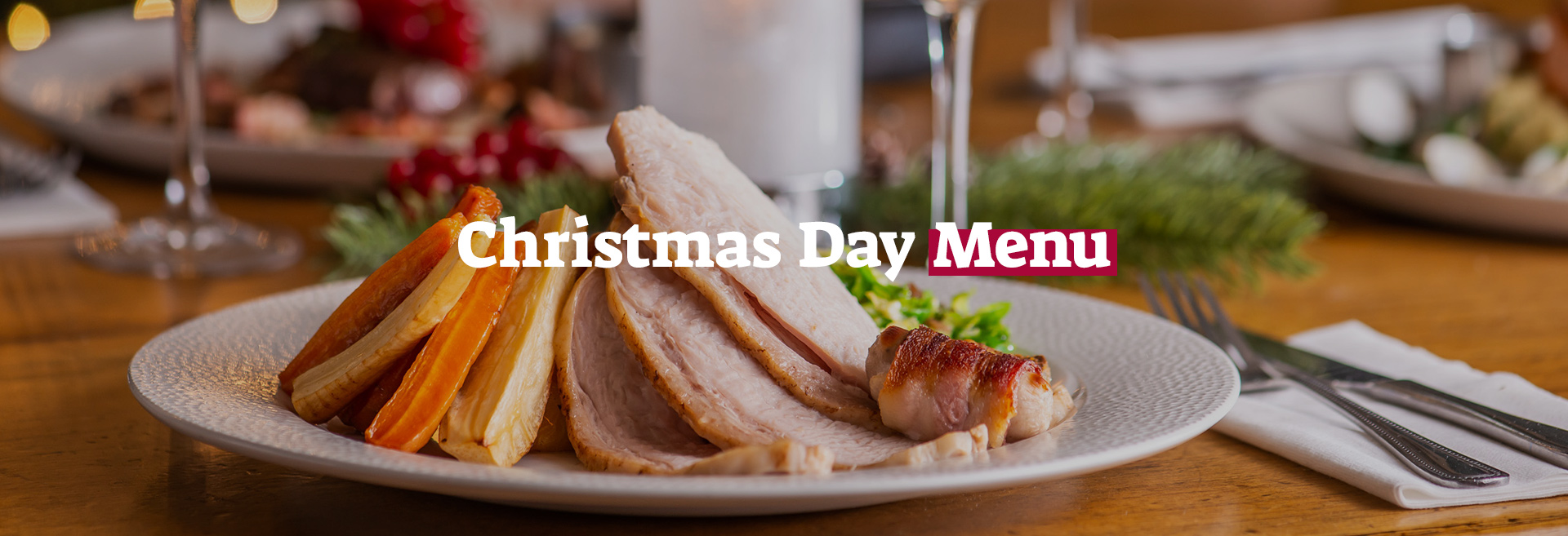 Christmas Day Menu at The Royal George