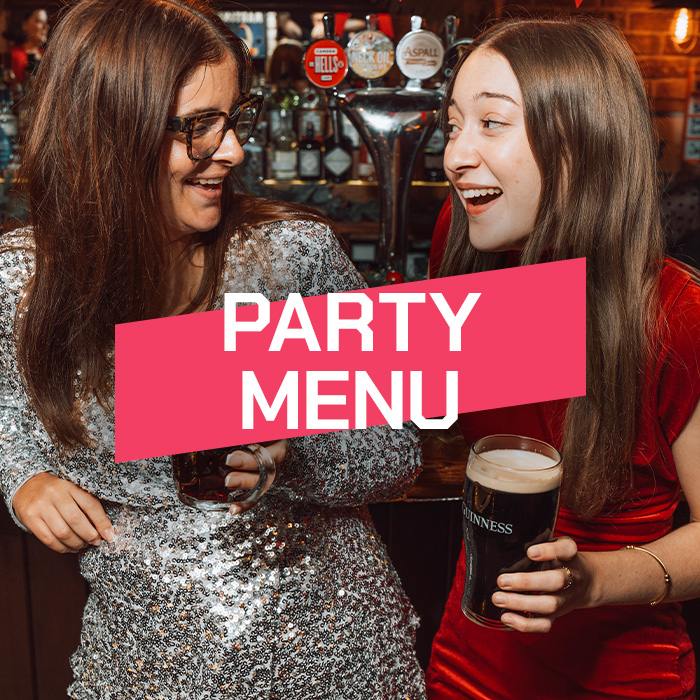 Make a group booking. Christmas at The Royal George in outlet-town]